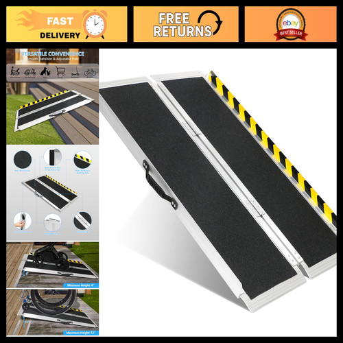 4ft folding wheelchair ramp - folding,