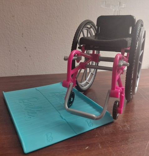 Barbie wheelchair ramp set - wheelchair, &