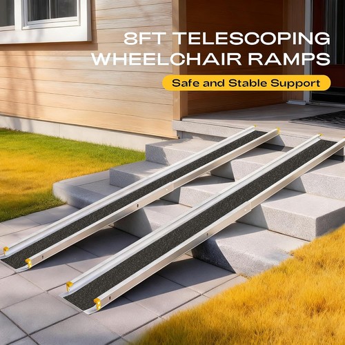 8ft adjustable wheelchair ramp - adjustable,