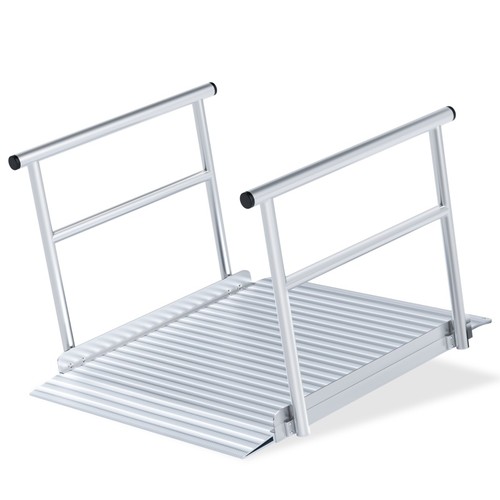 Wheelchair ramp handrails - wheelchair,