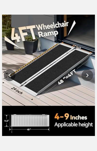 Wheelchair ramp aluminum - wheelchair,