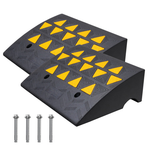 Rubber curb ramp - rubber, 6"