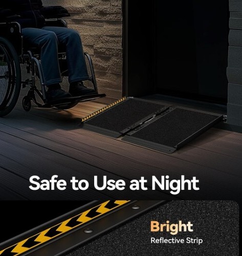 Wheelchair ramp with - wheelchair,