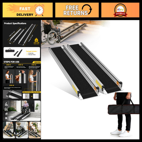 5ft portable wheelchair ramp - 5ft,
