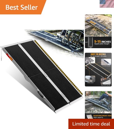 5ft portable wheelchair ramp - portable,