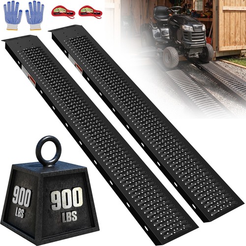 2pcs aluminum lawn mower ramps - 2pcs,