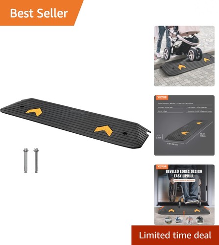Rubber threshold ramp rise - threshold, 1"