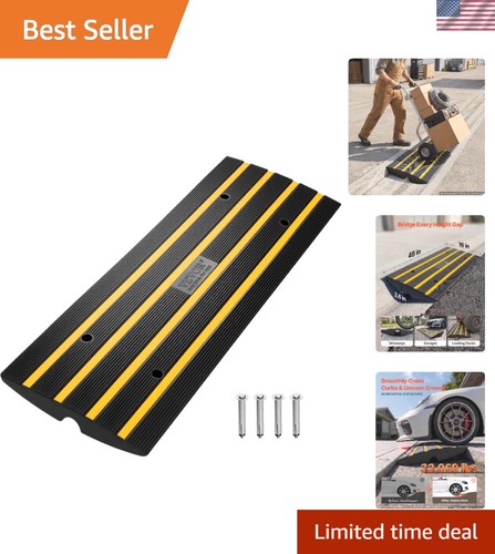 High rubber driveway ramp - rubber,