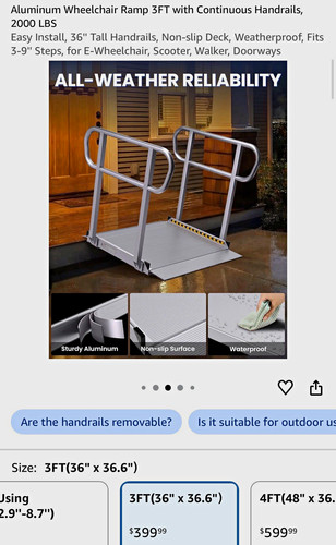 4ft aluminum modular ramp - modular,