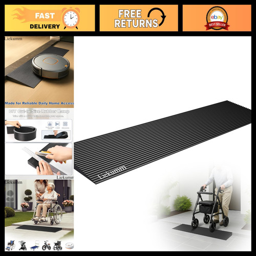 Rubber threshold ramp - 1-3/8",