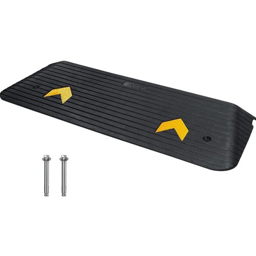 Recycled rubber threshold ramp - recycled,